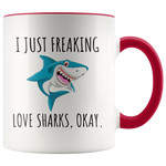 Load image into Gallery viewer, I Love Sharks Mug
