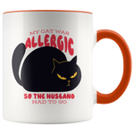 Load image into Gallery viewer, Cat Allergic To Husband Cat Mug
