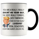 Load image into Gallery viewer, Trump Mug for 40-Year-Old
