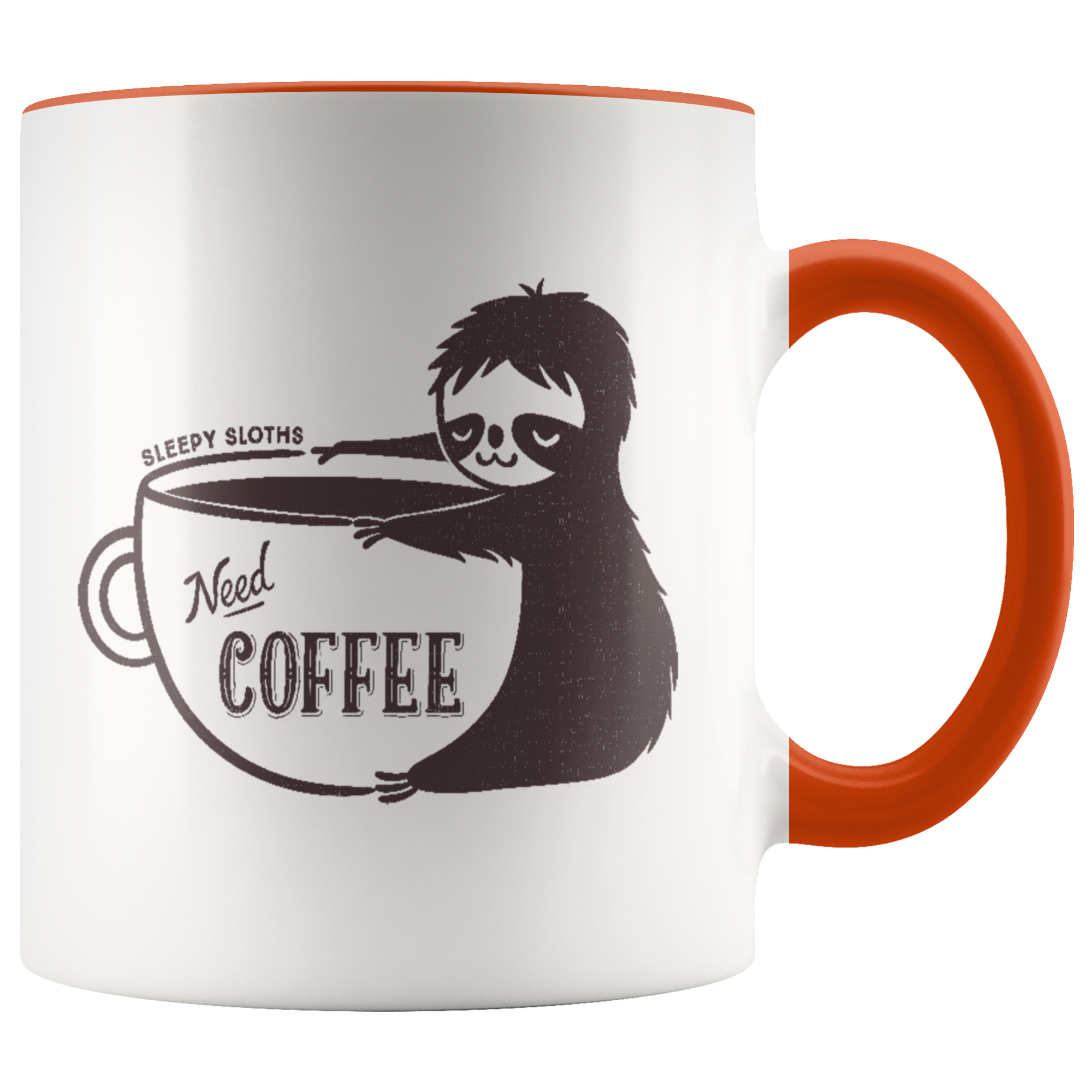 Sleepy Sloth Need Coffee Mug