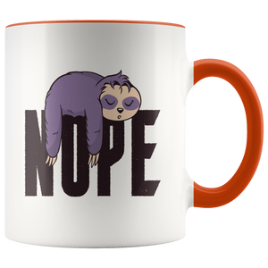 Nope Sloth Mug