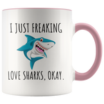 Load image into Gallery viewer, I Love Sharks Mug
