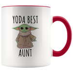 Load image into Gallery viewer, Yoda Best Aunt Mug

