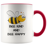 Load image into Gallery viewer, Bee Kind and Bee Happy Mug

