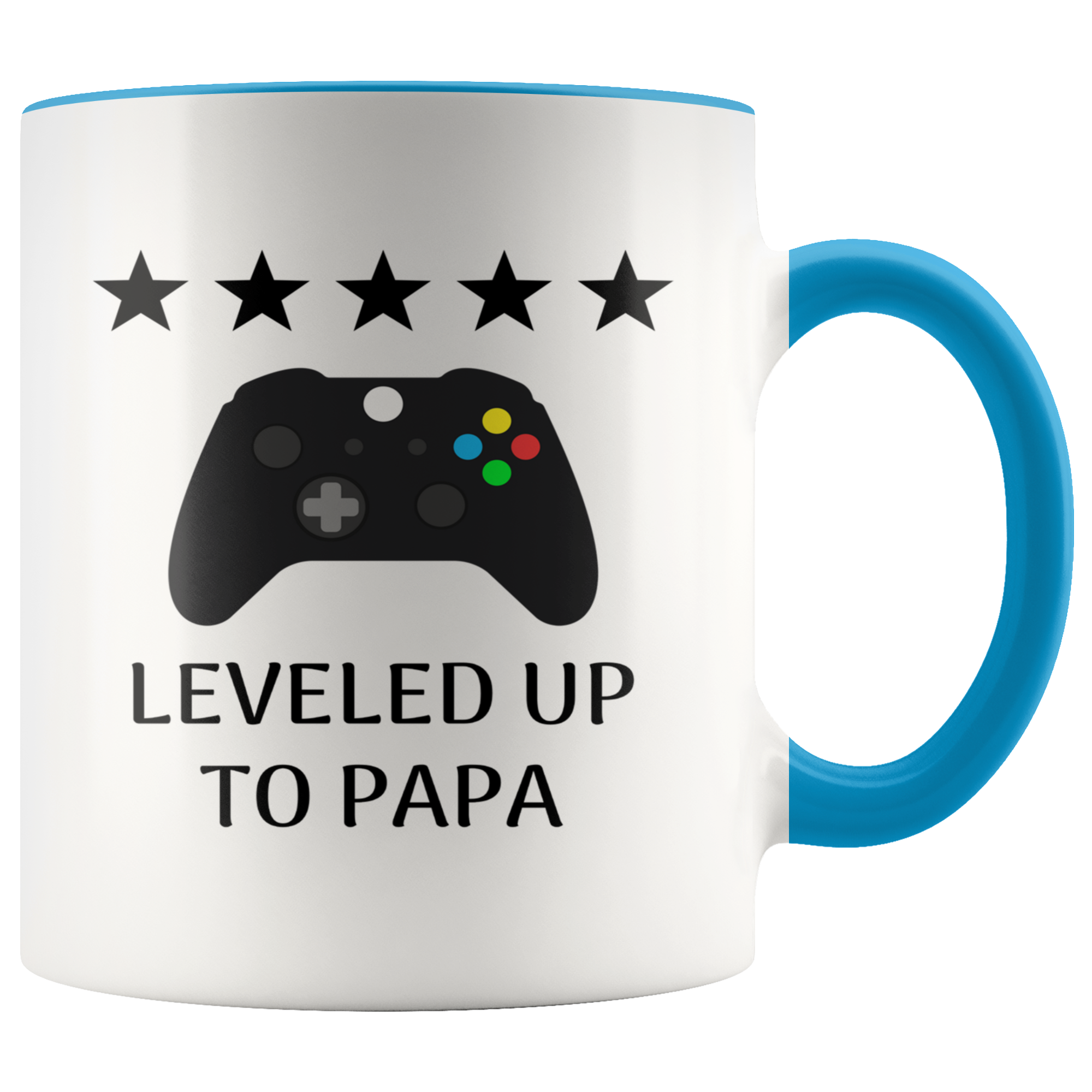 Leveled Up To Papa Mug