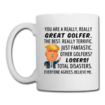 Load image into Gallery viewer, Trump Golfer Mug - white
