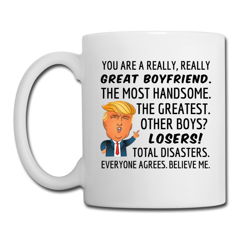 Trump Mug Boyfriend - white