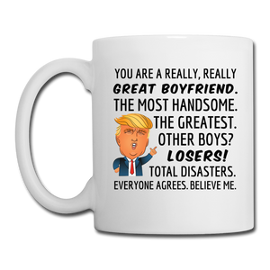 Trump Mug Boyfriend - white