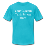 Load image into Gallery viewer, Men&#39;s Soft Personalized T-shirt - turquoise
