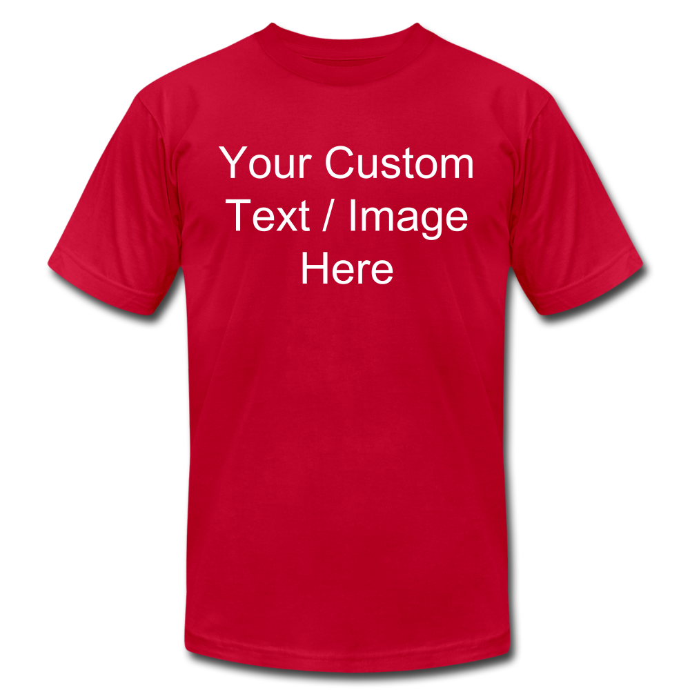 Men's Soft Personalized T-shirt - red