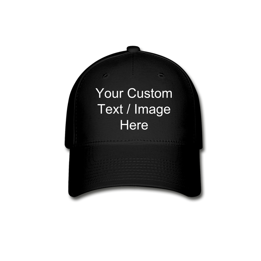 Custom Baseball Cap - black