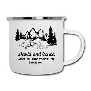 Custom Camping Mug - white