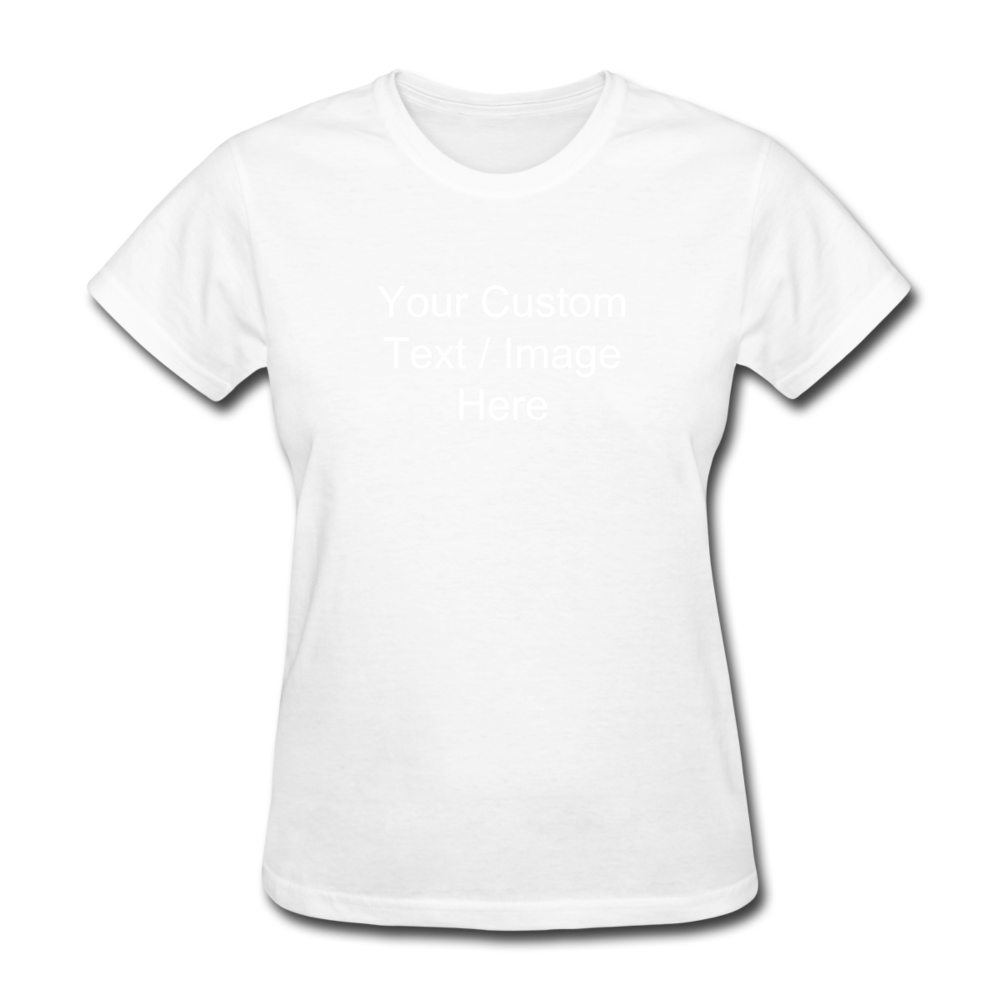 Women's Classic Personalized T-Shirt - white