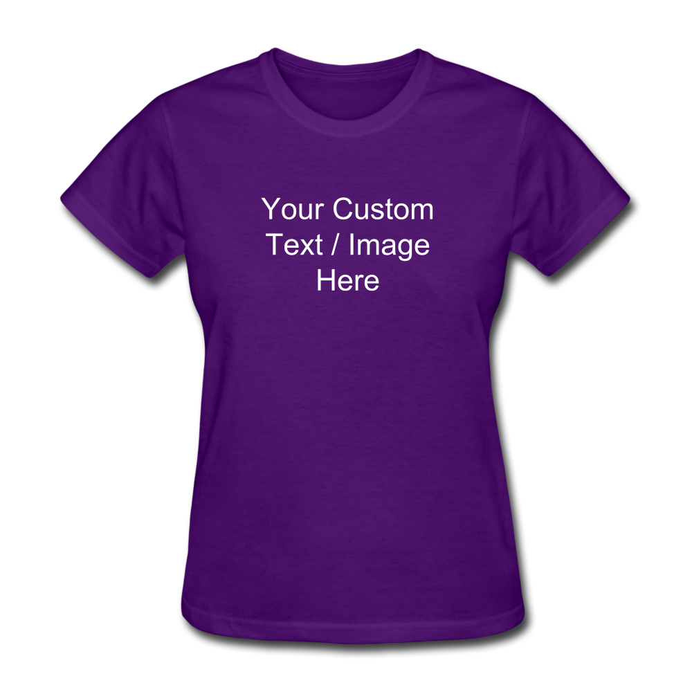 Women's Classic Personalized T-Shirt - purple