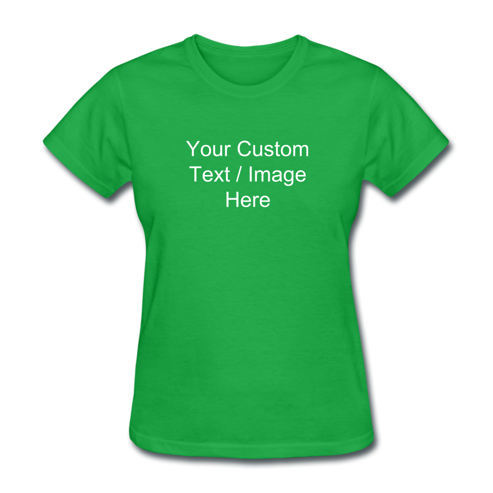 Women's Classic Personalized T-Shirt - bright green