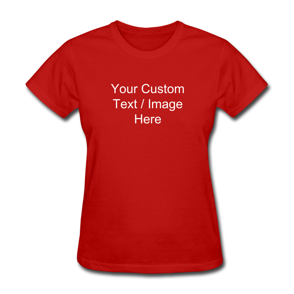 Women's Classic Personalized T-Shirt - red