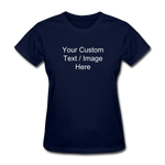 Load image into Gallery viewer, Women&#39;s Classic Personalized T-Shirt - navy

