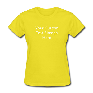 Women's Classic Personalized T-Shirt - yellow