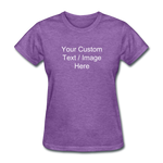 Load image into Gallery viewer, Women&#39;s Classic Personalized T-Shirt - purple heather
