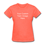 Load image into Gallery viewer, Women&#39;s Classic Personalized T-Shirt - heather coral
