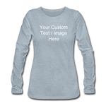 Load image into Gallery viewer, Women&#39;s Premium Long Sleeve T-Shirt - heather ice blue
