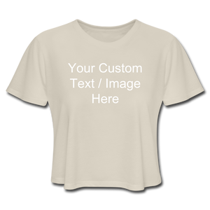 Women's Cropped Personalized T-Shirt - dust