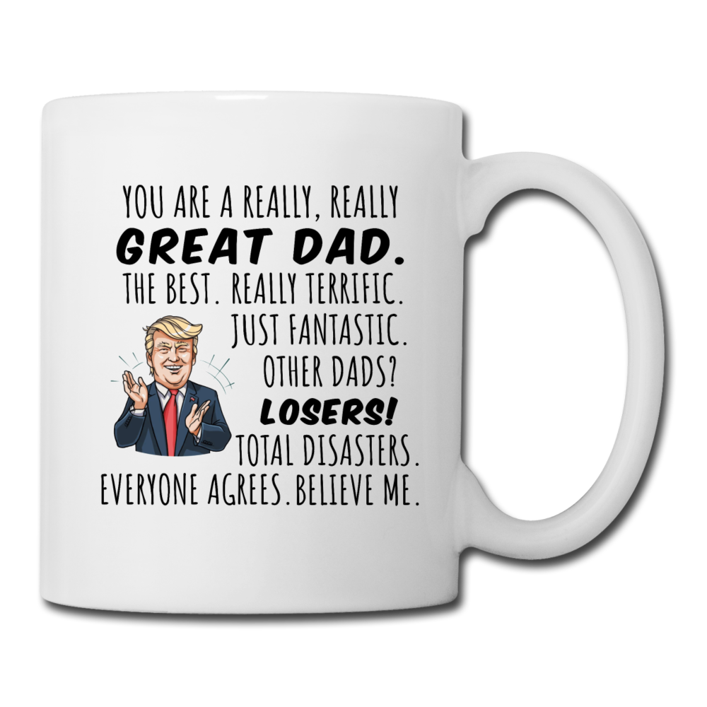 Trump Great Dad Mug - white