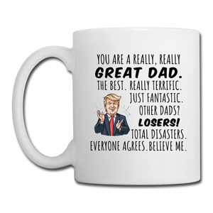 Trump Great Dad Mug - white