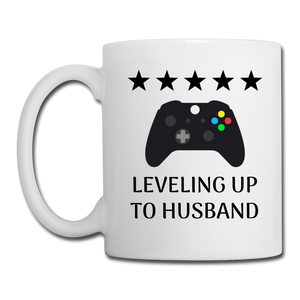 Leveling Up To Husband - white