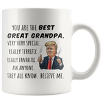 Load image into Gallery viewer, Trump Mug Best Great Grandpa
