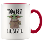 Load image into Gallery viewer, Yoda Best Big Sister Mug
