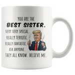 Load image into Gallery viewer, Best Sister Trump Mug
