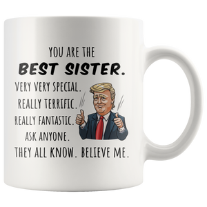 Best Sister Trump Mug