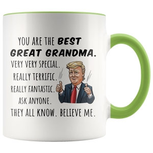 Trump Mug Best Great Grandma