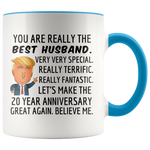 Load image into Gallery viewer, Trump Mug Husband for 20th Anniversary Gift
