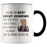 Load image into Gallery viewer, Trump Mug Best Great Grandma
