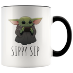 Load image into Gallery viewer, Baby Yoda Sippy Sip Mug
