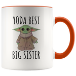 Load image into Gallery viewer, Yoda Best Big Sister Mug
